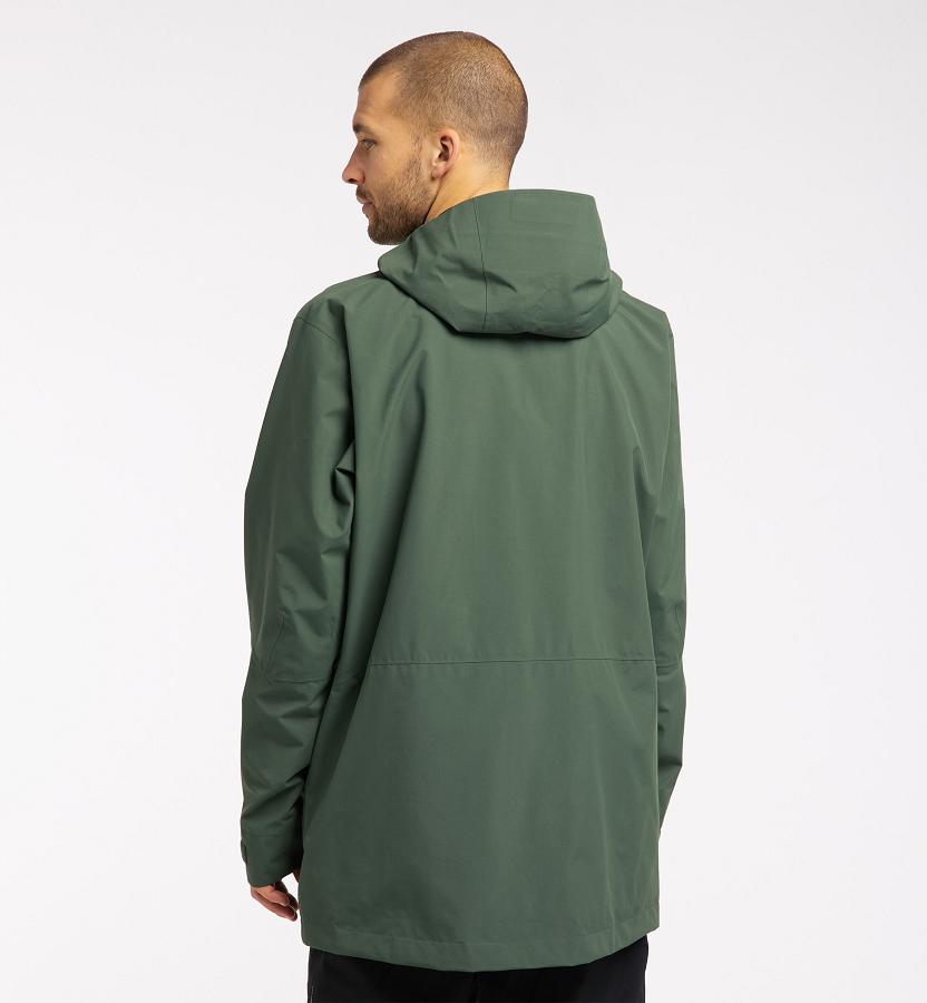 Haglöfs Mens Elation GTX Parka Dark Green New Zealand 28637UYAD